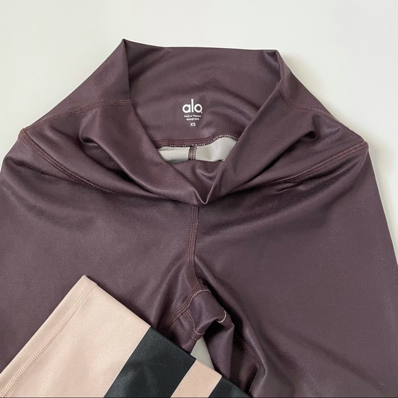 Alo Airbrushed Purple and Pink Leggings - Picture 6 of 6